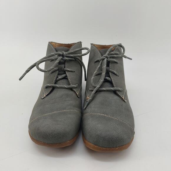BOC Sabelle Chukka Boot Sz 8.5 M Gray Lace Up Ankle Winter - Picture 2 of 10
